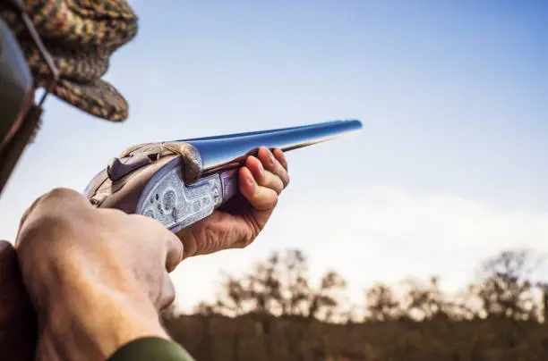 image of skeet shooting